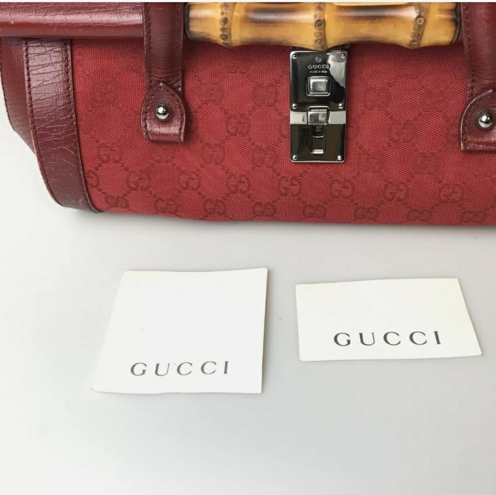 SOLD Gucci Bullet Bag | Red - Picture 5 of 11